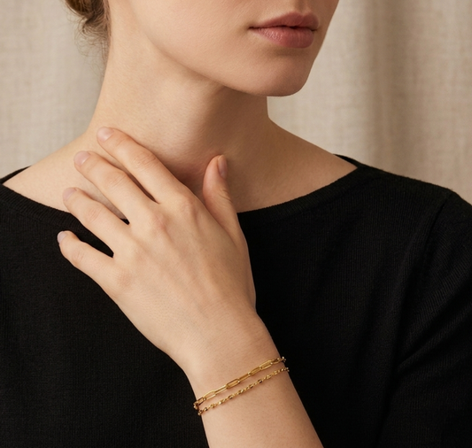Links Two Layers Bracelet