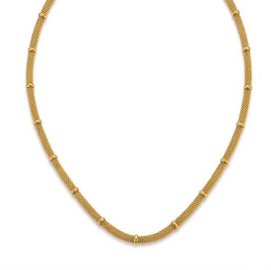Mesh Chain Ball Necklace