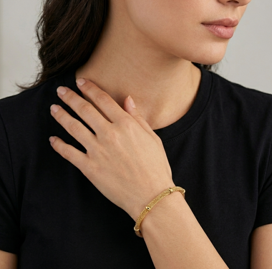 Mesh Chain Ball Bracelet