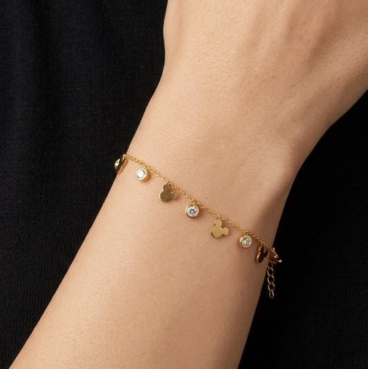 Mickey And Strass Bracelet