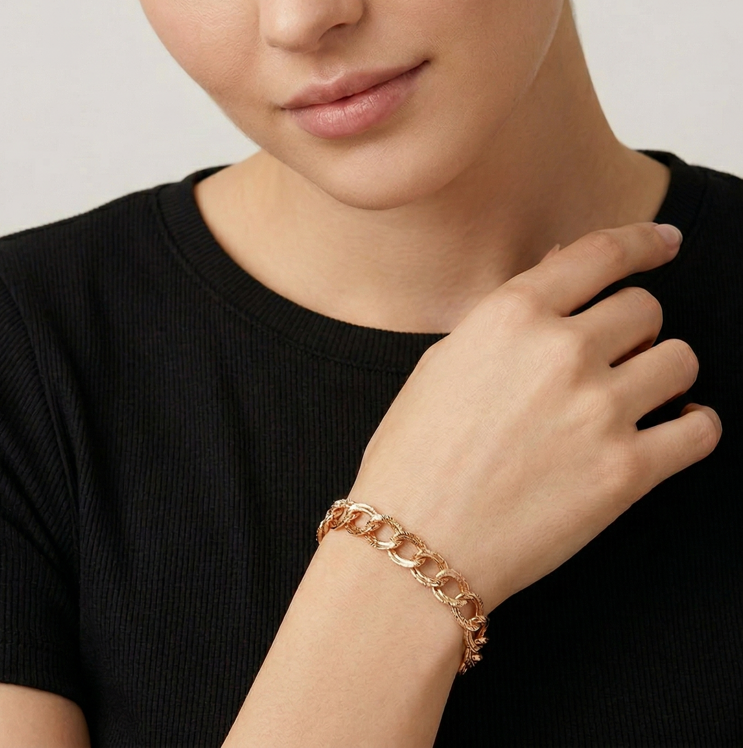 Rose Gold Multi shaped Bracelet