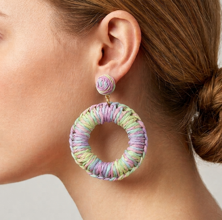Round Boho Earrings