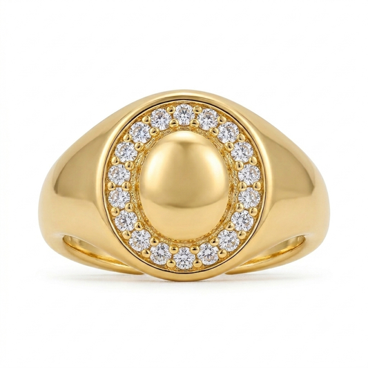 Oval Pinky Ring