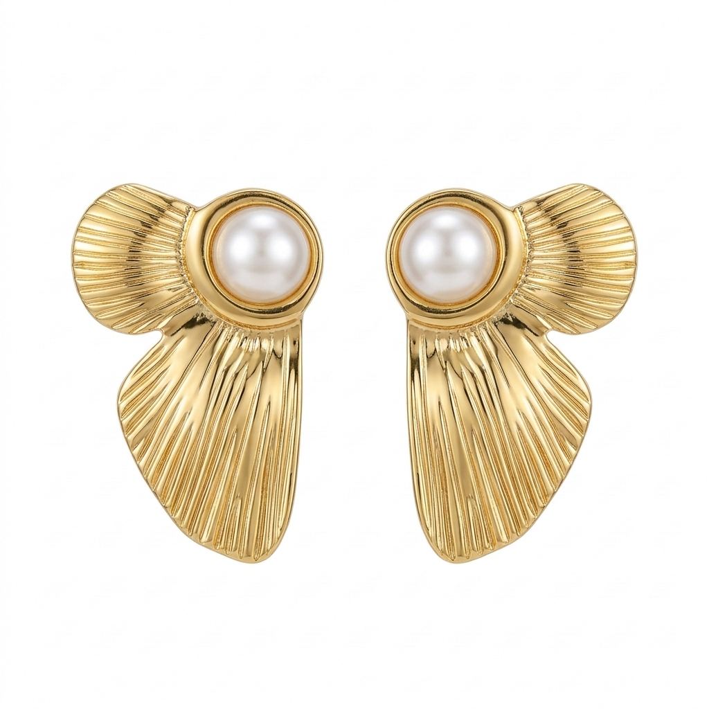 Pearl Butterfly Earrings