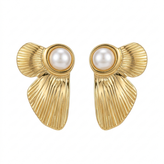 Pearl Butterfly Earrings