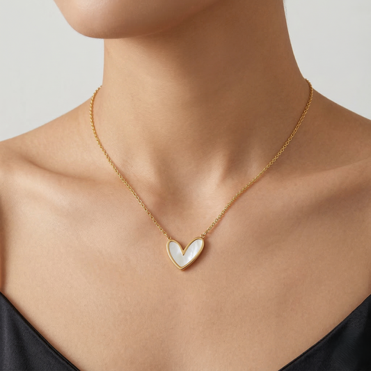 Pearl Heart Necklace