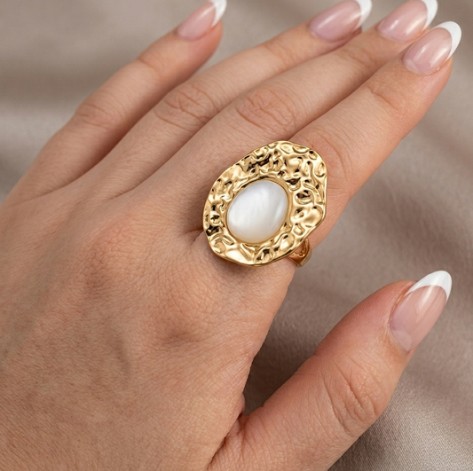 Pearl Stone Ring