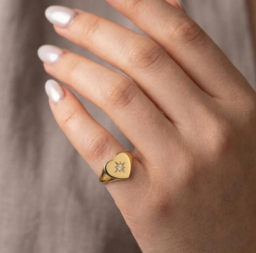 Heart Pinky Ring