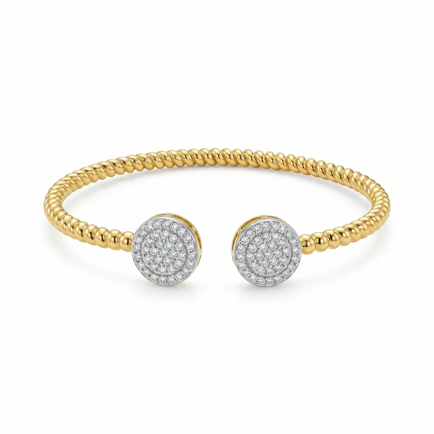 Round Diamond Bangle