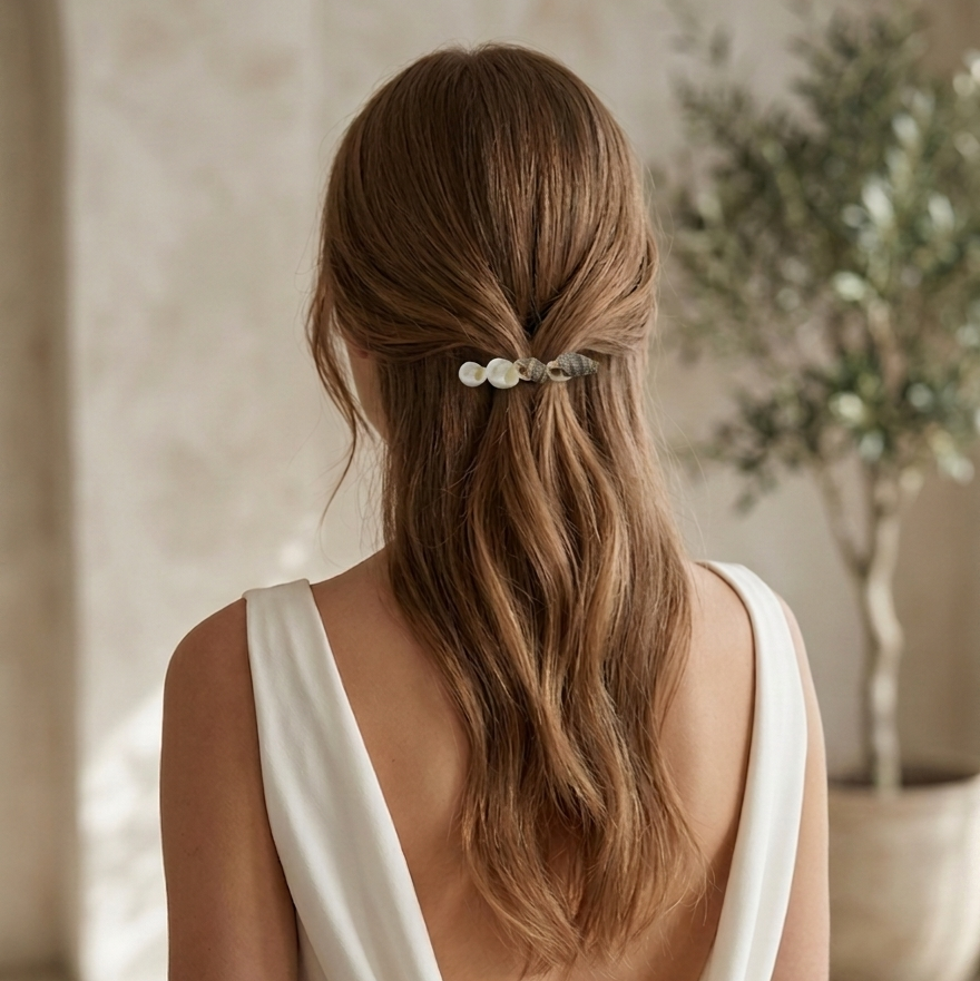 2 Pieces Shell Hair clip