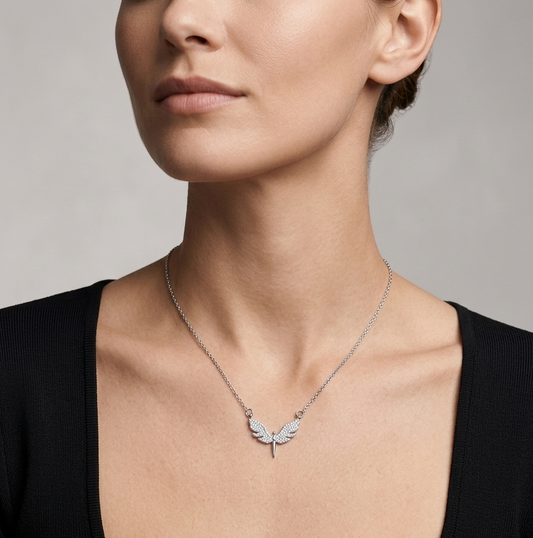 Silver Butterfly Necklace