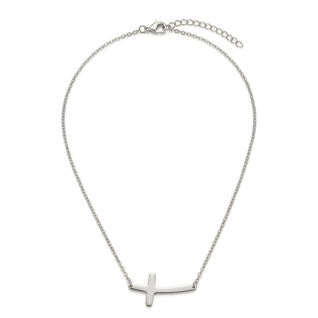 Silver Cross Necklace