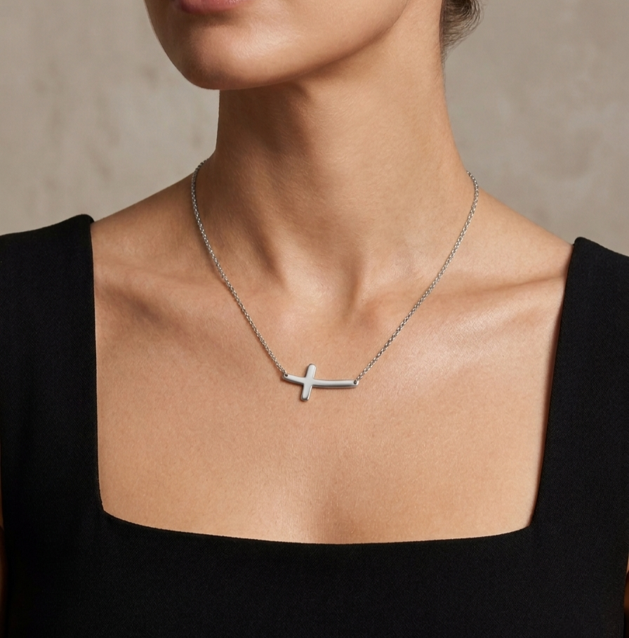 Silver Cross Necklace