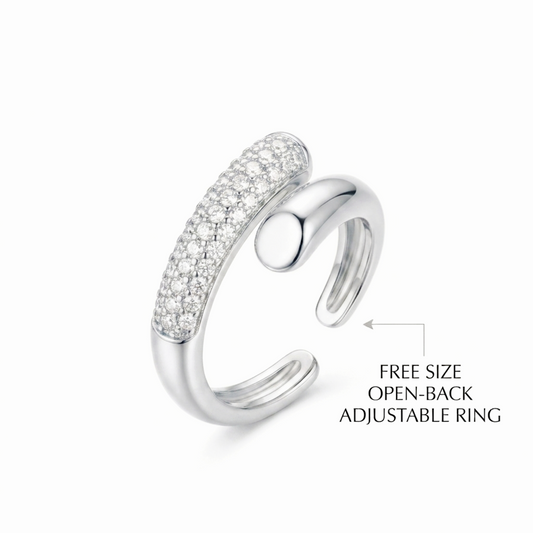 Silver Double Ring