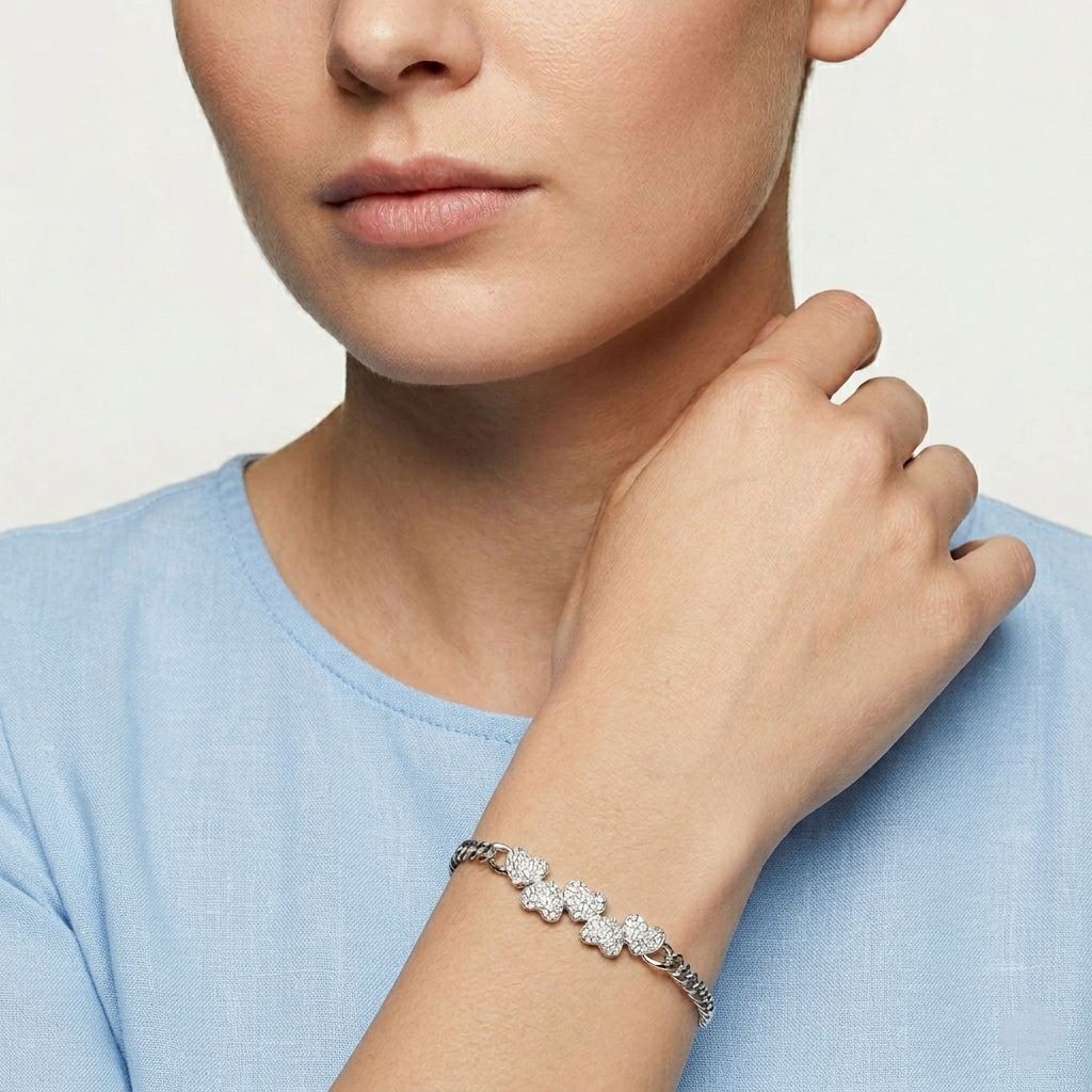 Hearts Silver Bracelet