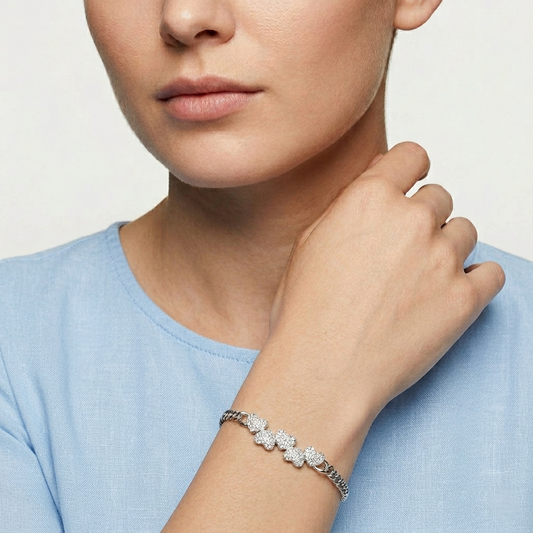 Hearts Silver Bracelet