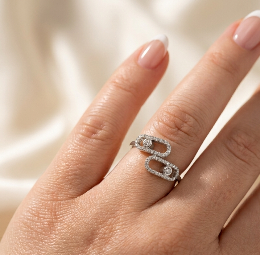 Silver Messika Ring