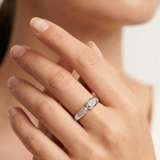 Silver Mirrored Ring