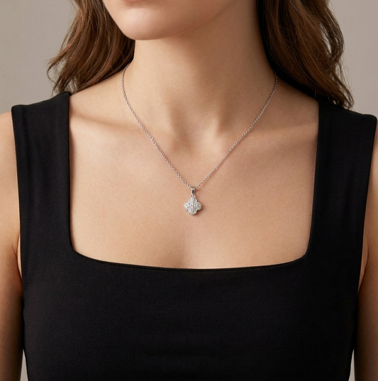 Silver Van Cleef Necklace