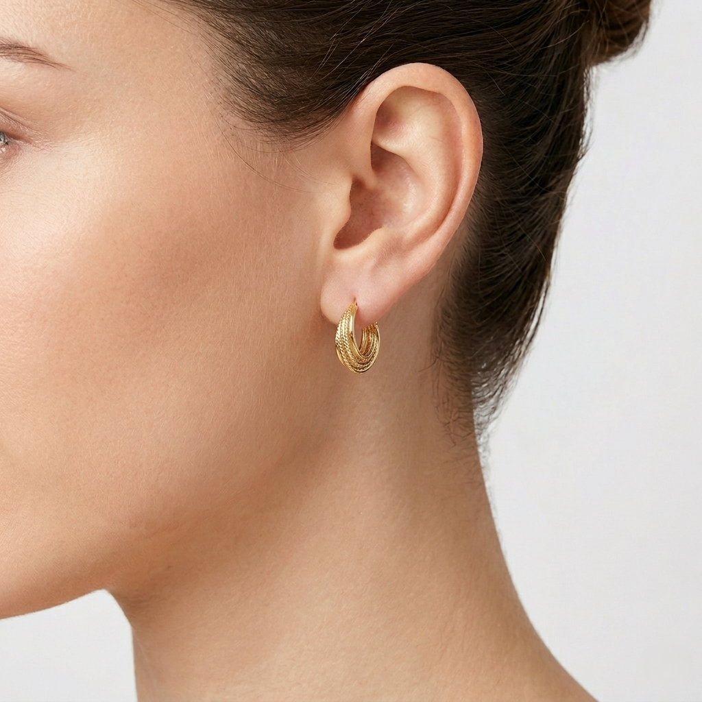 Small Twisted Earrings