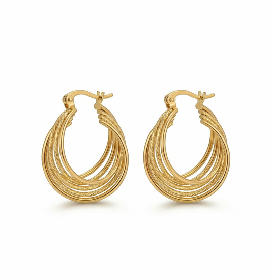 Small Twisted Earrings