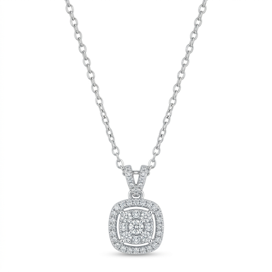 Square Diamond Necklace