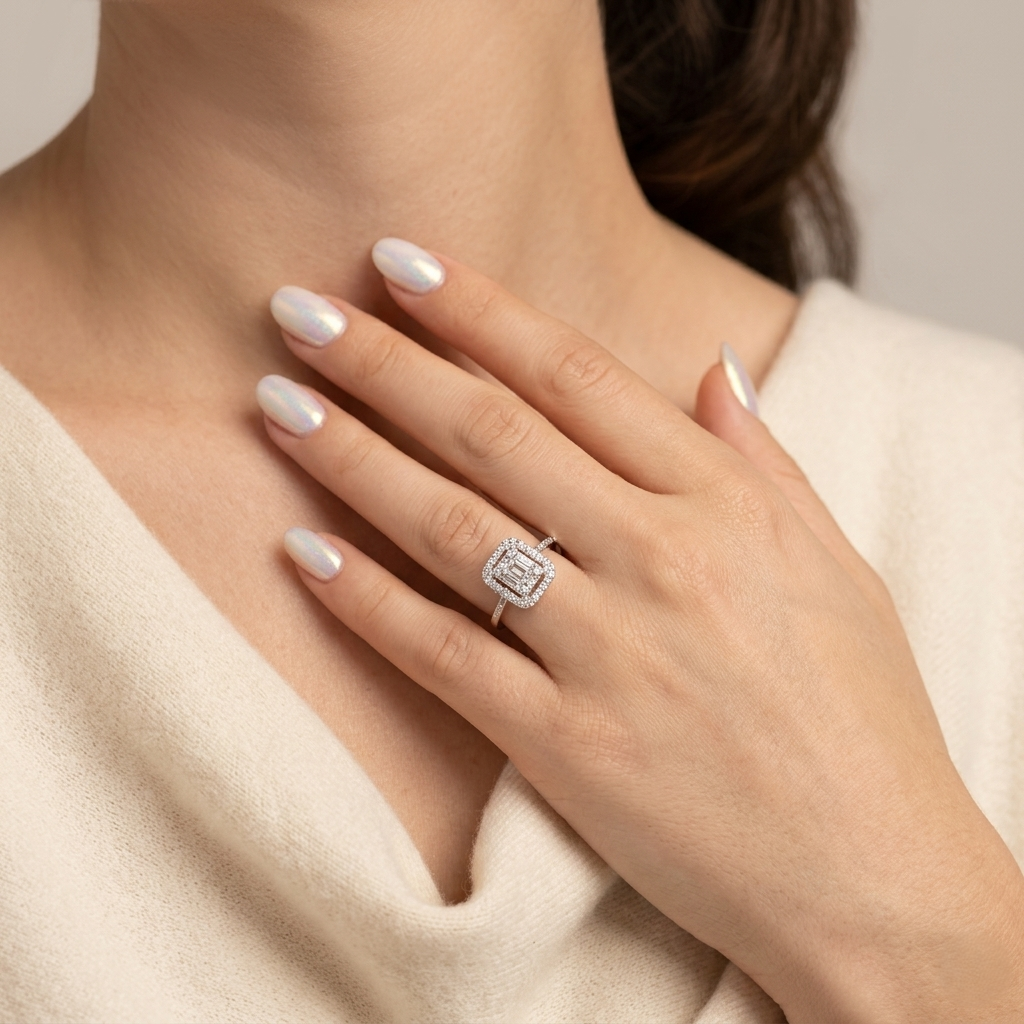 Square Promise Ring