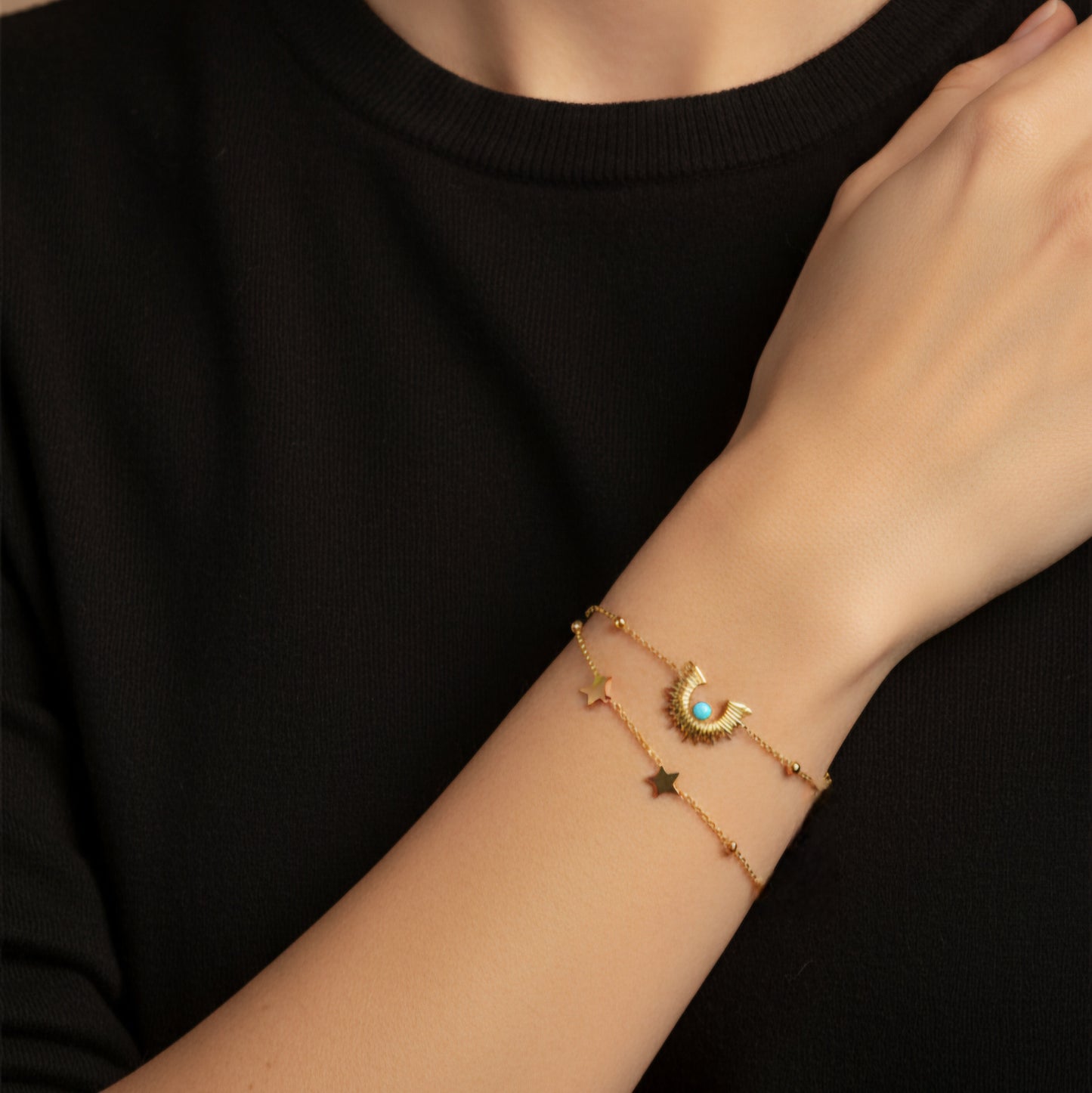 Stars Two Layers Bracelet