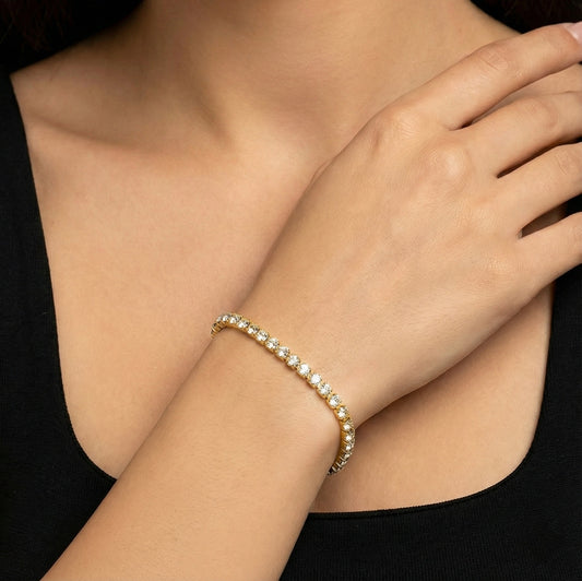 Gold Tennis Bracelet