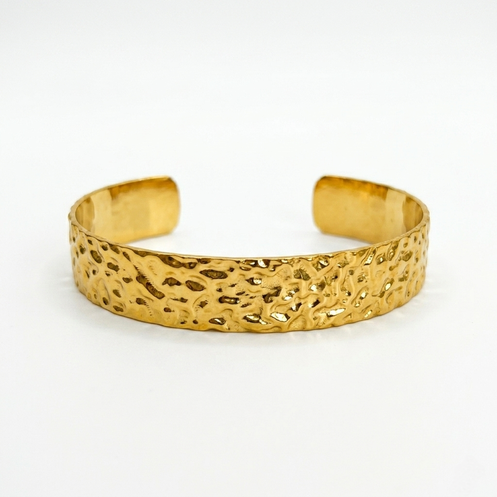 Thin Hammered Bangle