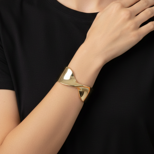 Twisted Chunky Cuff Bracelet