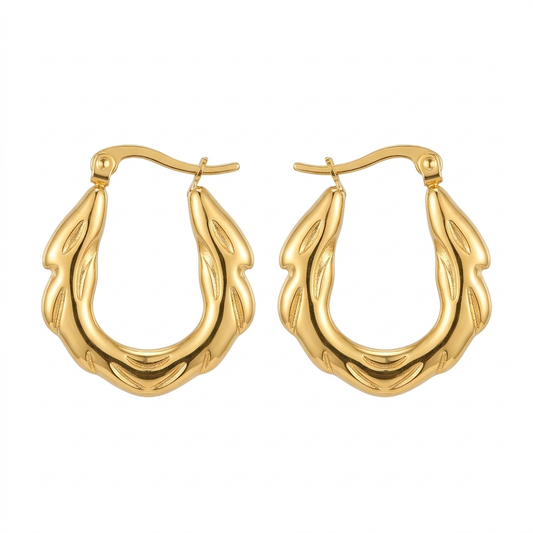 Twisted U Earrings