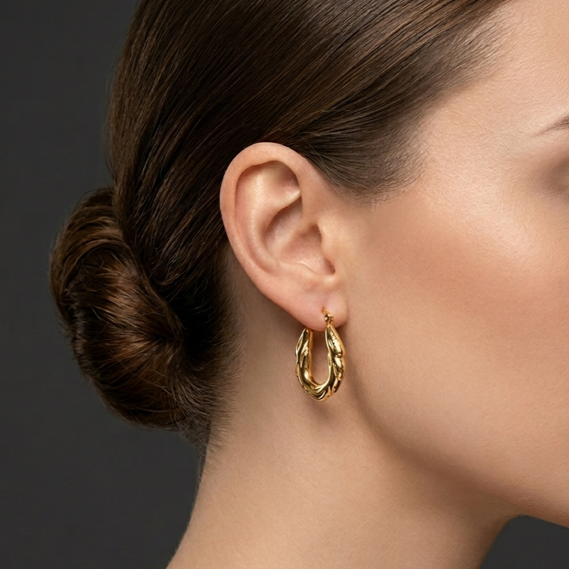 Twisted U Earrings