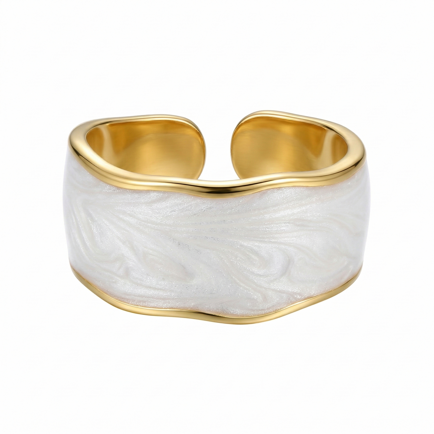 White Universe Ring