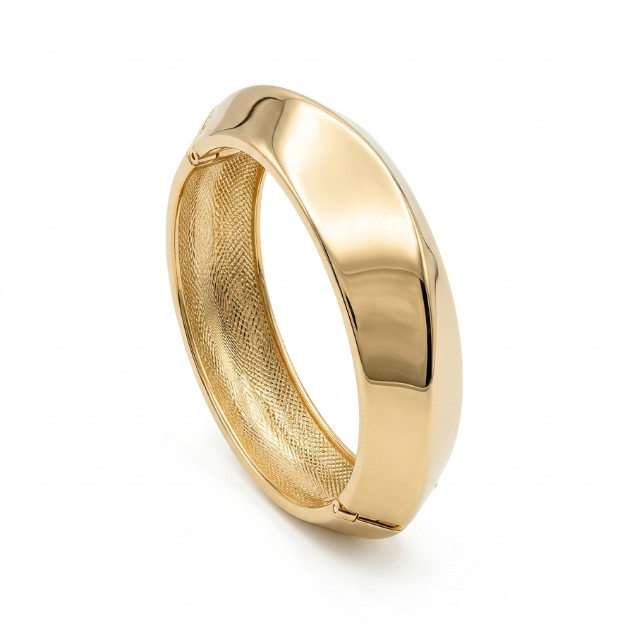 Wide Rounded Chunky Bracelet