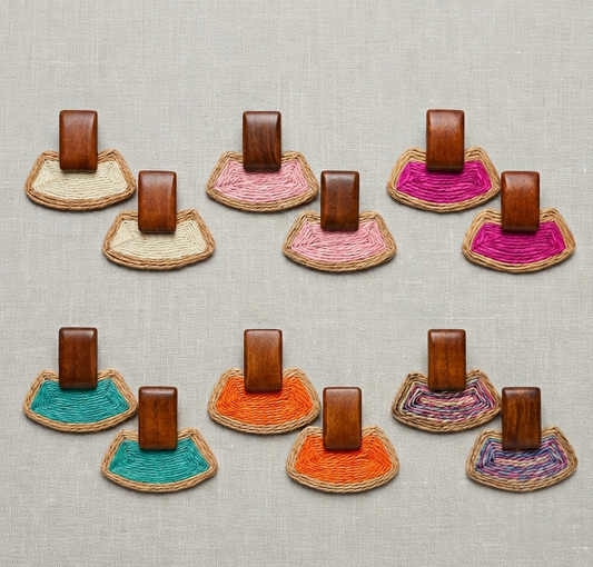 Wooden Colored Earrings