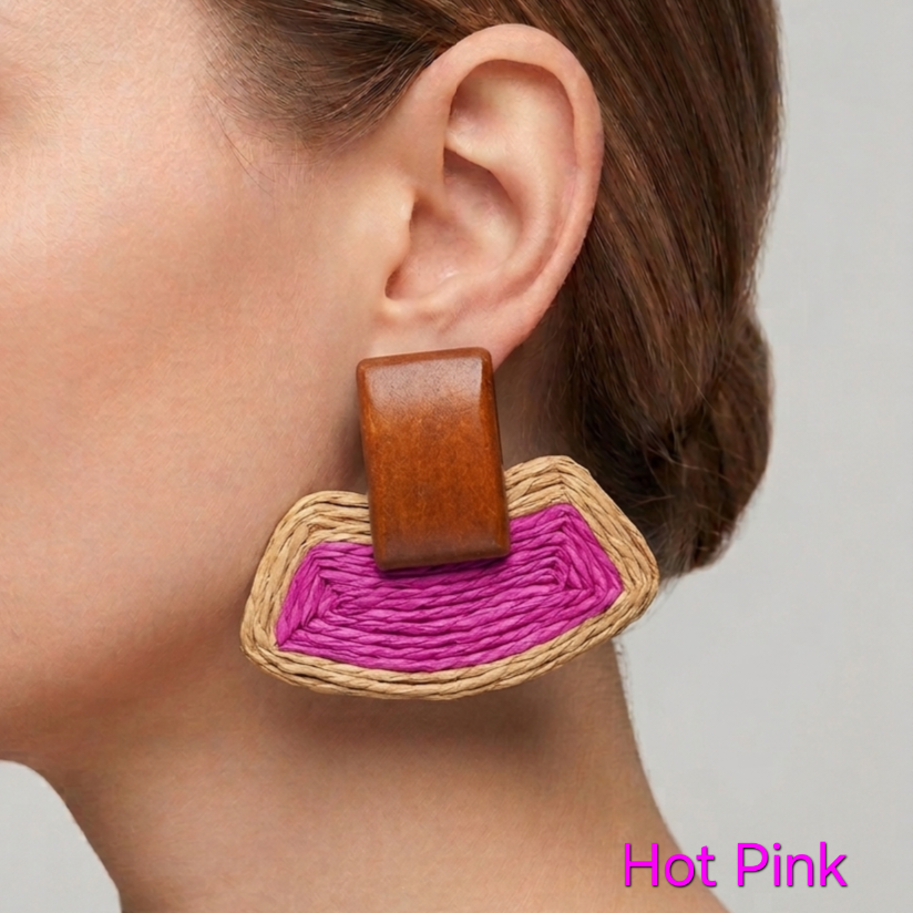 Wooden Colored Earringsa
