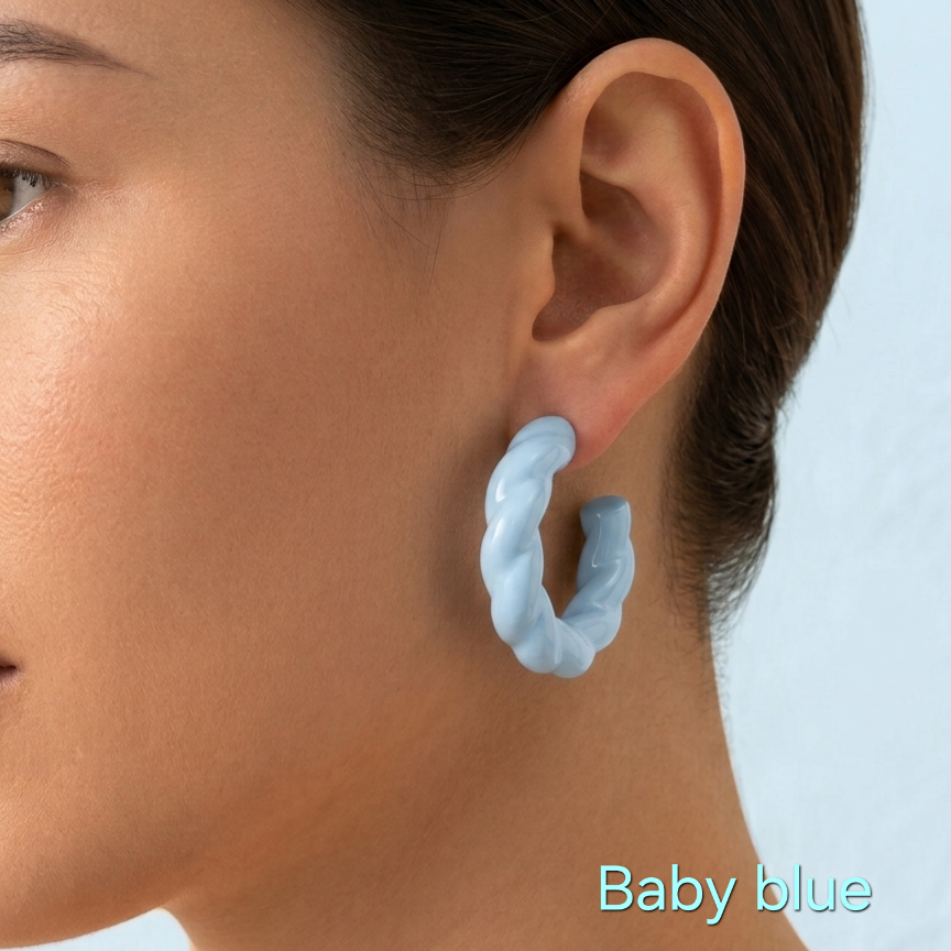 Twisted Colored Earrings