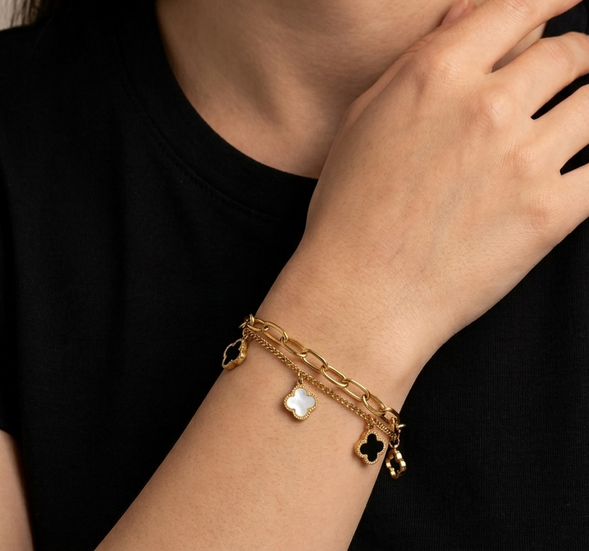 Black And White Van Cleef Bracelet