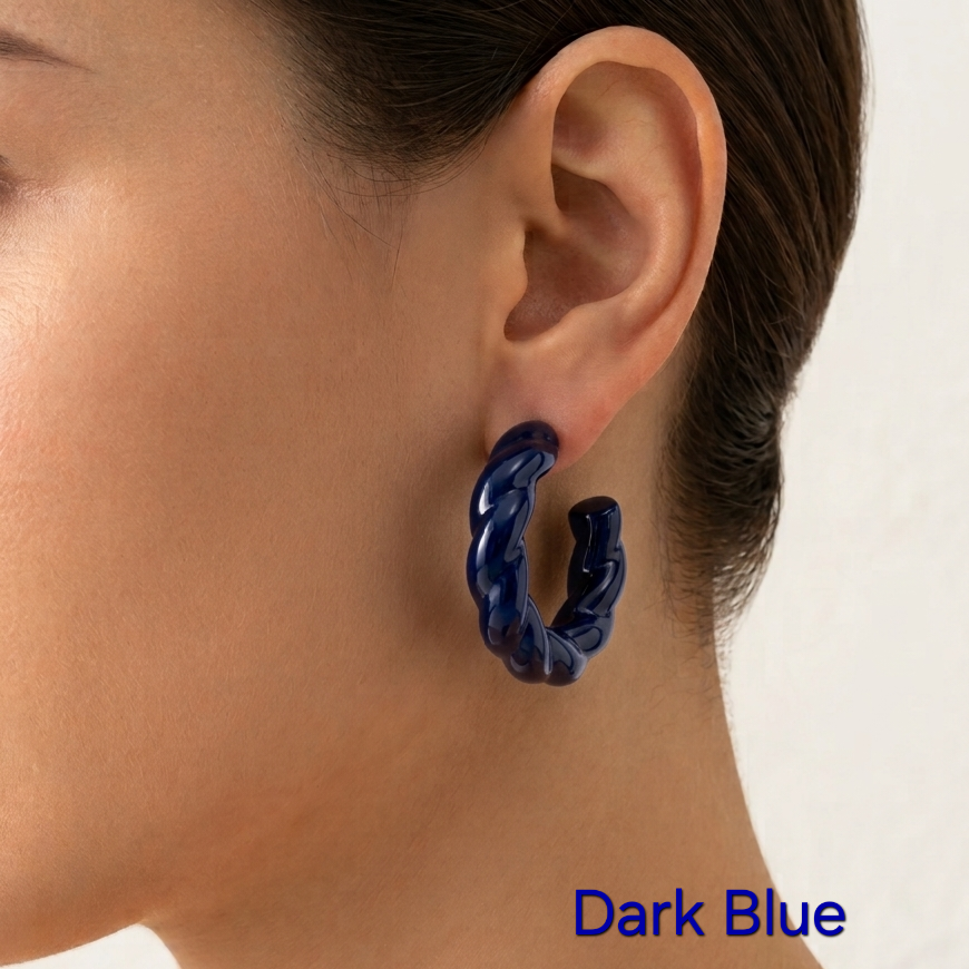 Twisted Colored Earrings