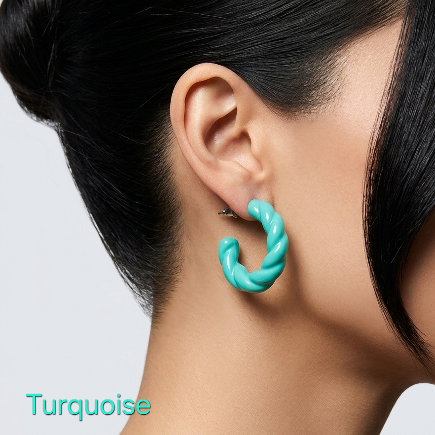 Twisted Colored Earrings