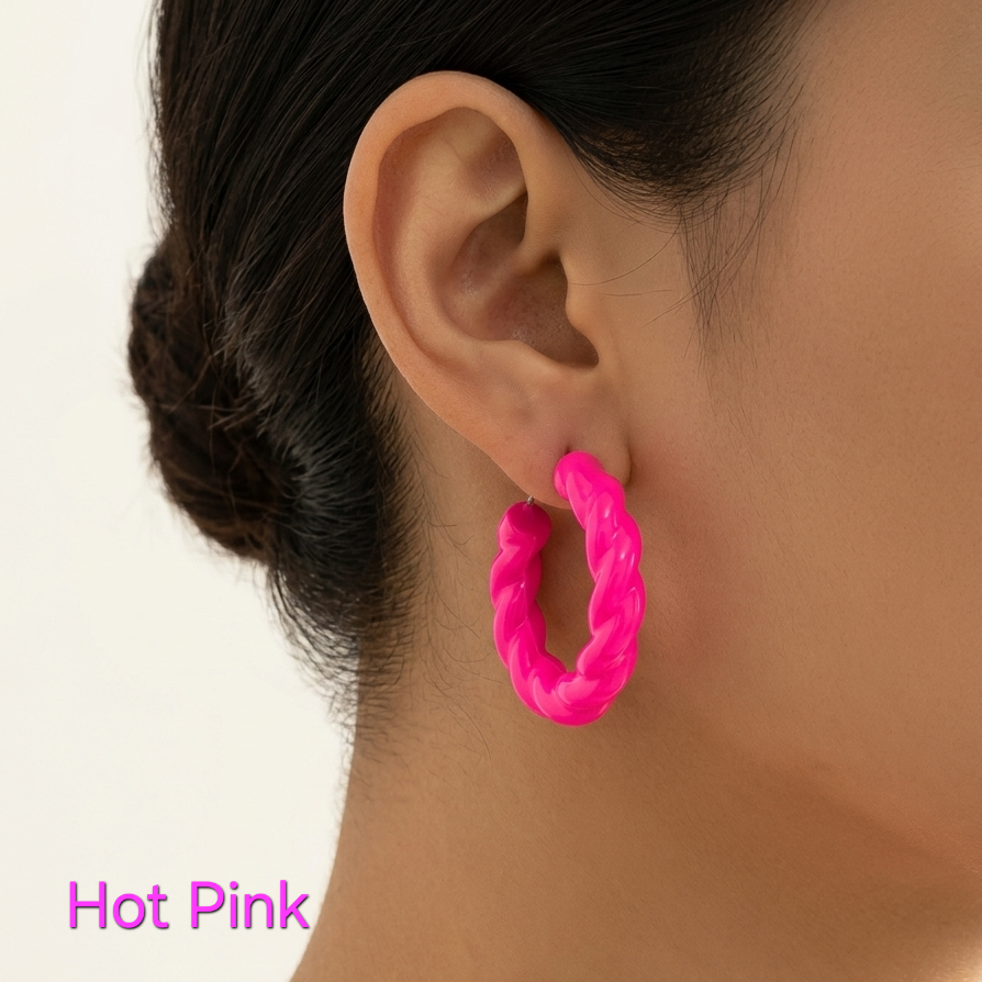 Twisted Colored Earrings