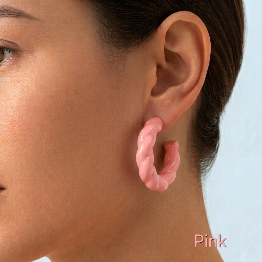 Twisted Colored Earrings