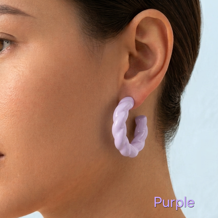 Twisted Colored Earrings