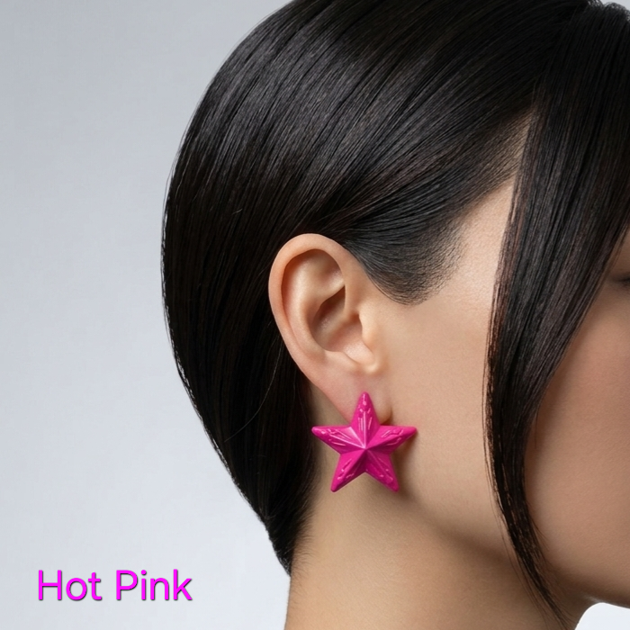 Star Colored Earrings