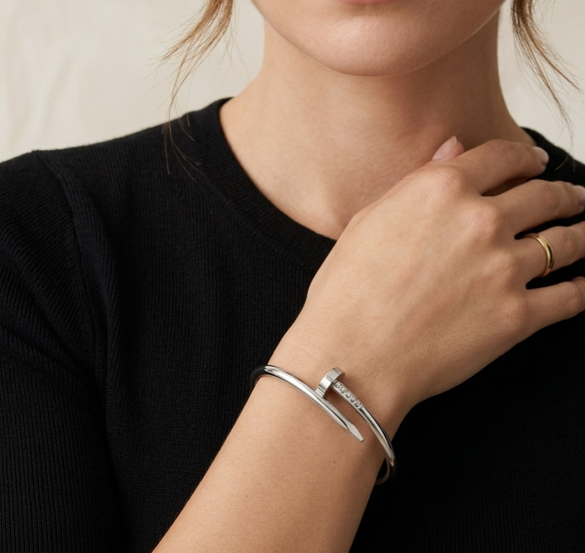 Silver Nail Bangle