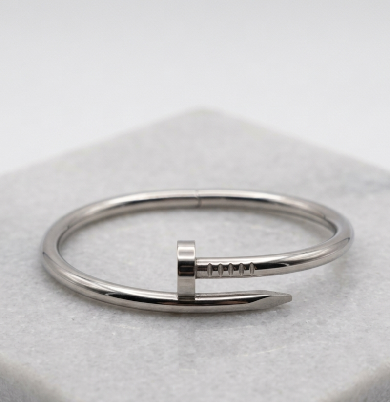 Silver Nail Bangle
