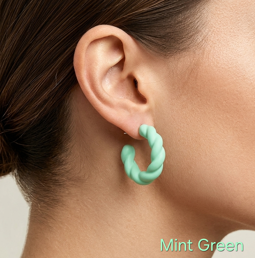 Twisted Colored Earrings