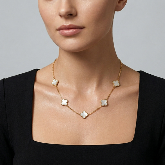 White Clover Van Cleef Necklace