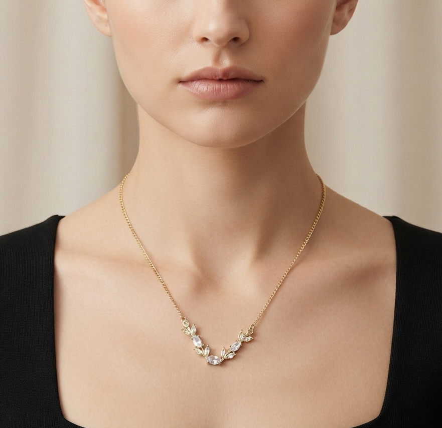 White Tulip Necklace